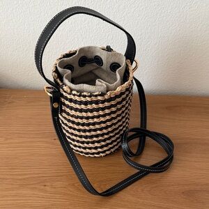 Madewell Mini Straw Basket Bag